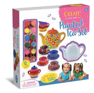 DIY painted graffiti teapot set