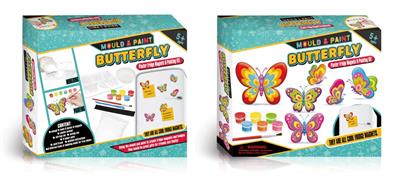 Creative handmade DIY plaster painted toy-butterfly