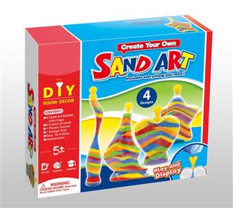 DIY colored sand art