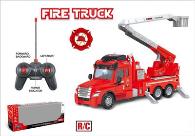 Four-way fire truck (with simulated sound-light + forward/backward/turning sound)