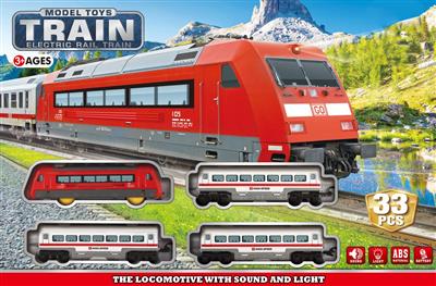 Electric light and music train (red)