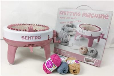  Baby Toy Knit DIY Children Toy Plastic Hand Crank 40 Needles Hand Knitting Machine for Kids