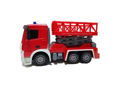 1: 24 7-way remote control lighting 2.4G opposite frequency lifting fire truck