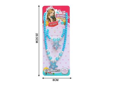 Girls' jewelry-ocean starfish necklace set of 2
