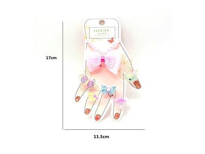 Girls jewelry-bracelet ring set