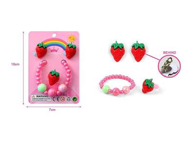 Girls jewelry-ear clip, bracelet set