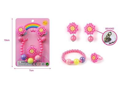 Girls jewelry-ear clip, bracelet set