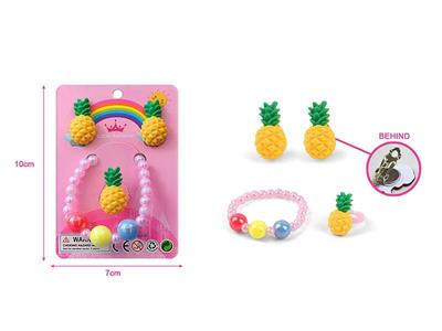 Girls jewelry-ear clip, bracelet set