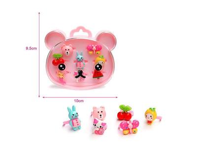 Girls jewelry-bear cartoon ring box