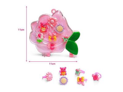 Girls jewelry-rose cartoon ring box