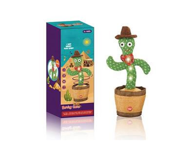 Western cowboy dancing cactus (with colorful lights)