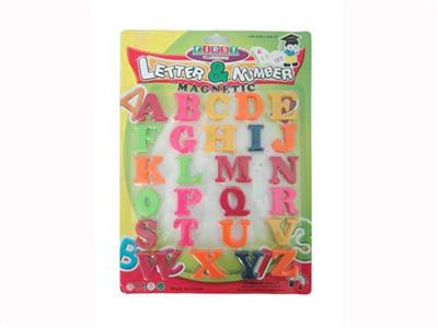 Magnetic English letters