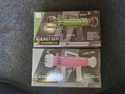 Ten-hole rocket launcher bubble gun (pink, green)