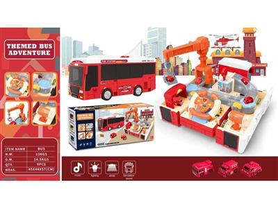 Single-decker bus adventure (red)