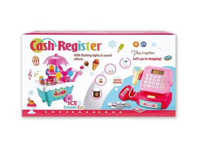 Ice cream cart+cash register