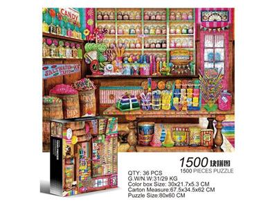 1500 square jigsaw puzzles-Candy House.