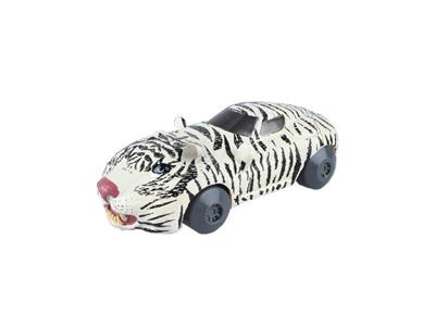 Inertia/pull back animal sports car-White Tiger.