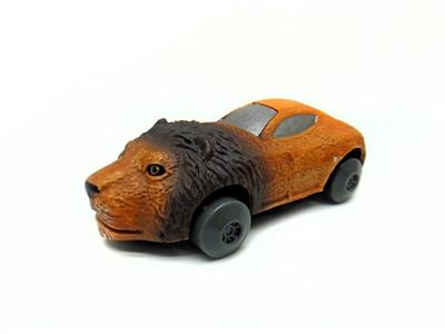Inertia/pull back animal sports car-Red Lion.