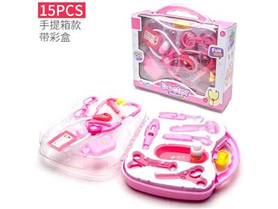 Transparent suitcase set of 15 (mixed in two colors)