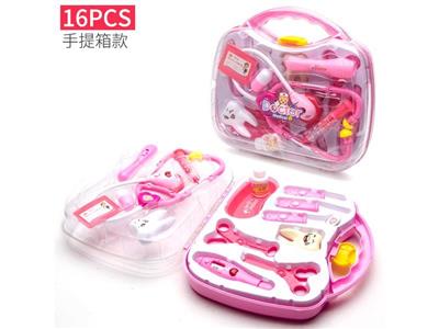 Transparent suitcase set of 16 (mixed in two colors).