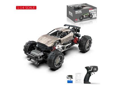 2.4G1:14 alloy high-speed car champagne monochrome