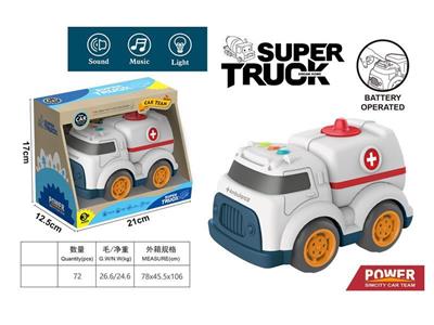 Cartoon taxi engineering vehicle with light music (medical vehicle)