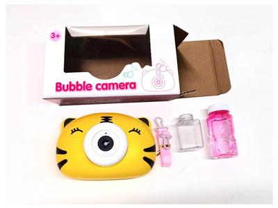 Squinting tiger bubble camera
