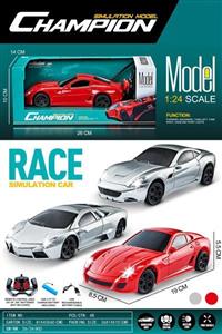 1:24 simulation four-way remote control car with headlights