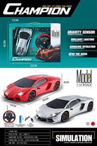 1:12 gravity sensing remote control simulation four-way remote control car with headlights