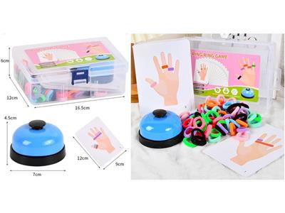 Children's ring toy (elastic rope+paper card)