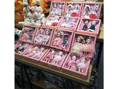 17cm 2-person doll assortment