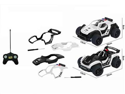 1:16 DIY replaceable car shell two mixed four-way remote control police car