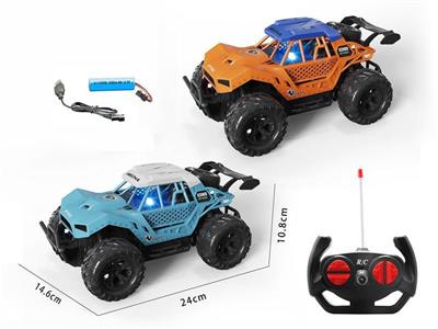 1:16 Four-way off-road remote control car with lights and electricity