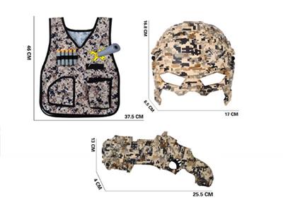 Desert camouflage soft bullet gun + camouflage clothing