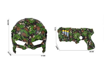 Camouflage EVA Soft Bullet Gun + Mask from Lin