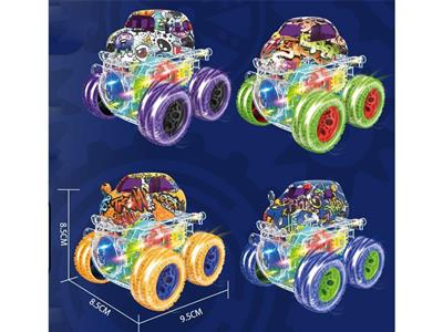 Inertia 4WD doodle tooth wheel cartoon car